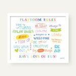 Playroom Rules Wall Art