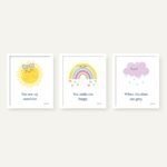 Sunshine Baby Wall Art- Set of 3