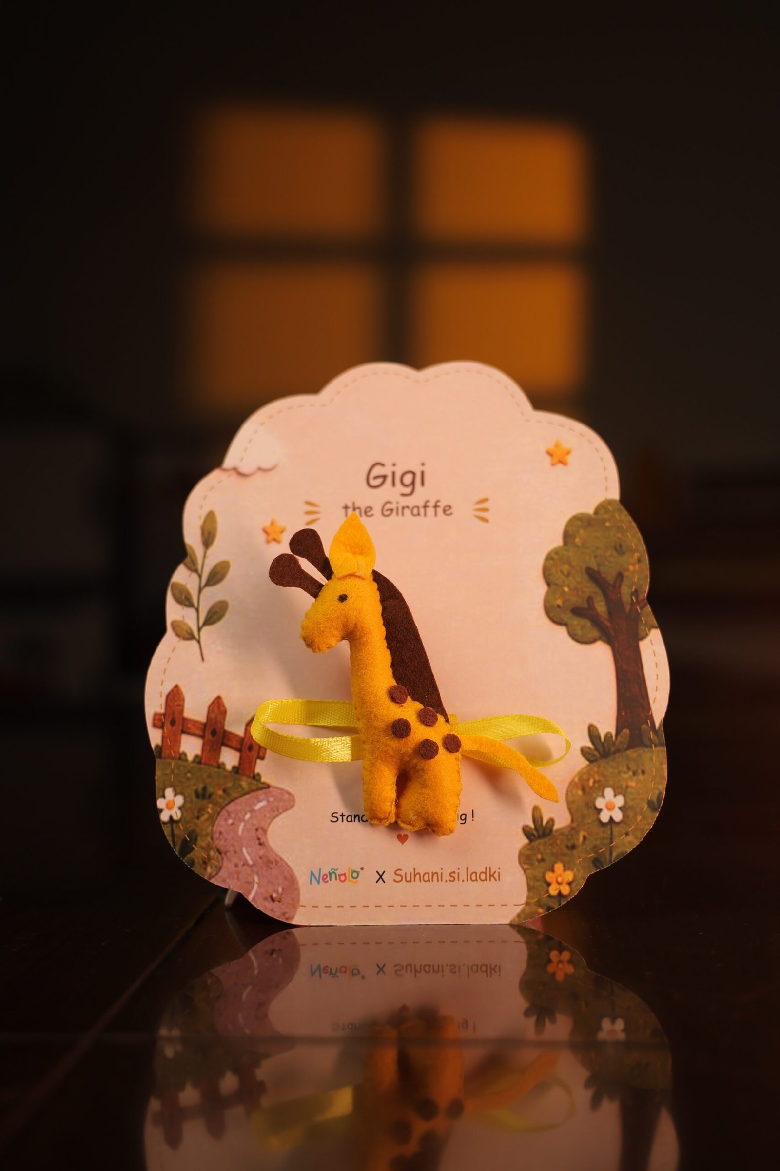 Nenolo GIRAFFE Rakhi for kids with Keepsake Keychain