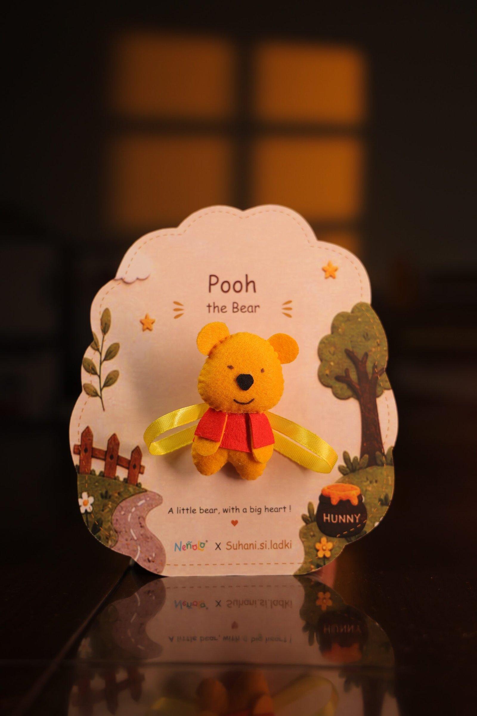 Nenolo POOH Rakhi for Kids with Keepsake Keychain