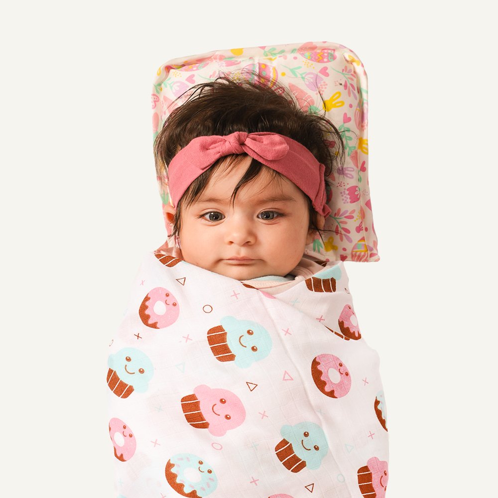 Breathable muslin swaddle  for new born